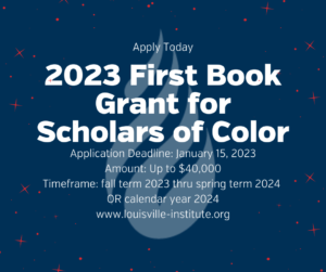 2023 First Book Grant for Scholars of Color