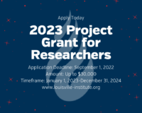2023 Project Grant for Researchers